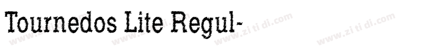 Tournedos Lite Regul字体转换
